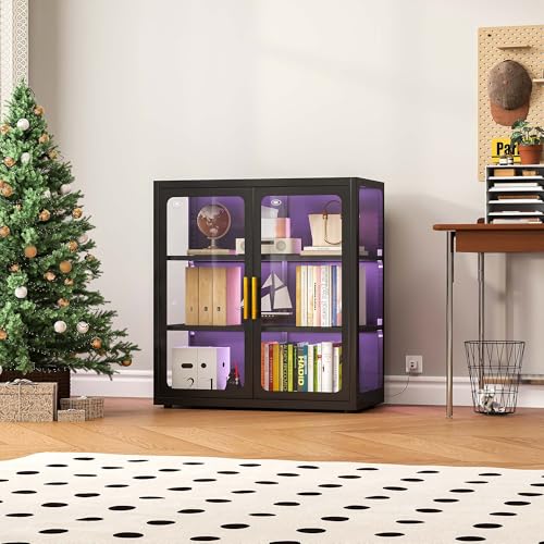 Glass Cabinet Display - Lemari Pajangan dengan Pintu Kaca dan