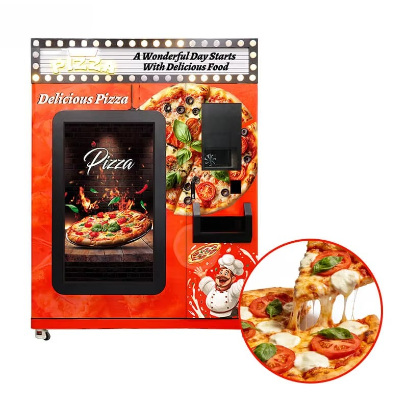 Vending Machine Qr Code - Mesin Penjual Pizza Otomatis Layar Sentuh