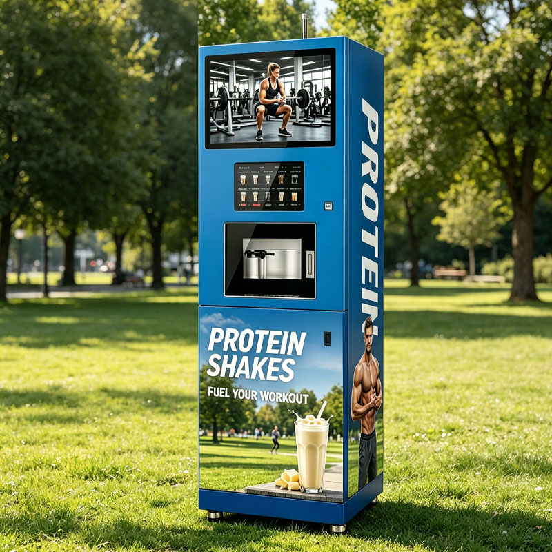 Popcorn Vending Machine - Mesin Penjual Otomatis Smoothie Protein, Dispenser
