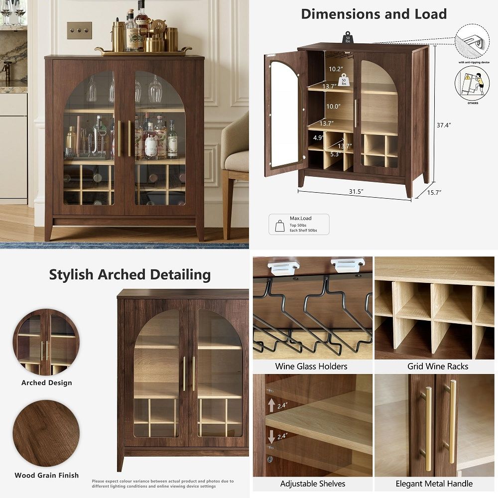 Glass Cabinet Display - Lemari Penyimpanan Tinggi dengan Pintu Kaca,