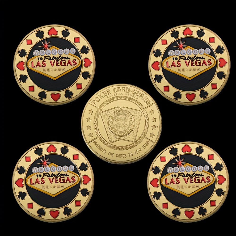 Token Coin Mechanism - 5 Buah Pelindung Kartu Poker Kasino