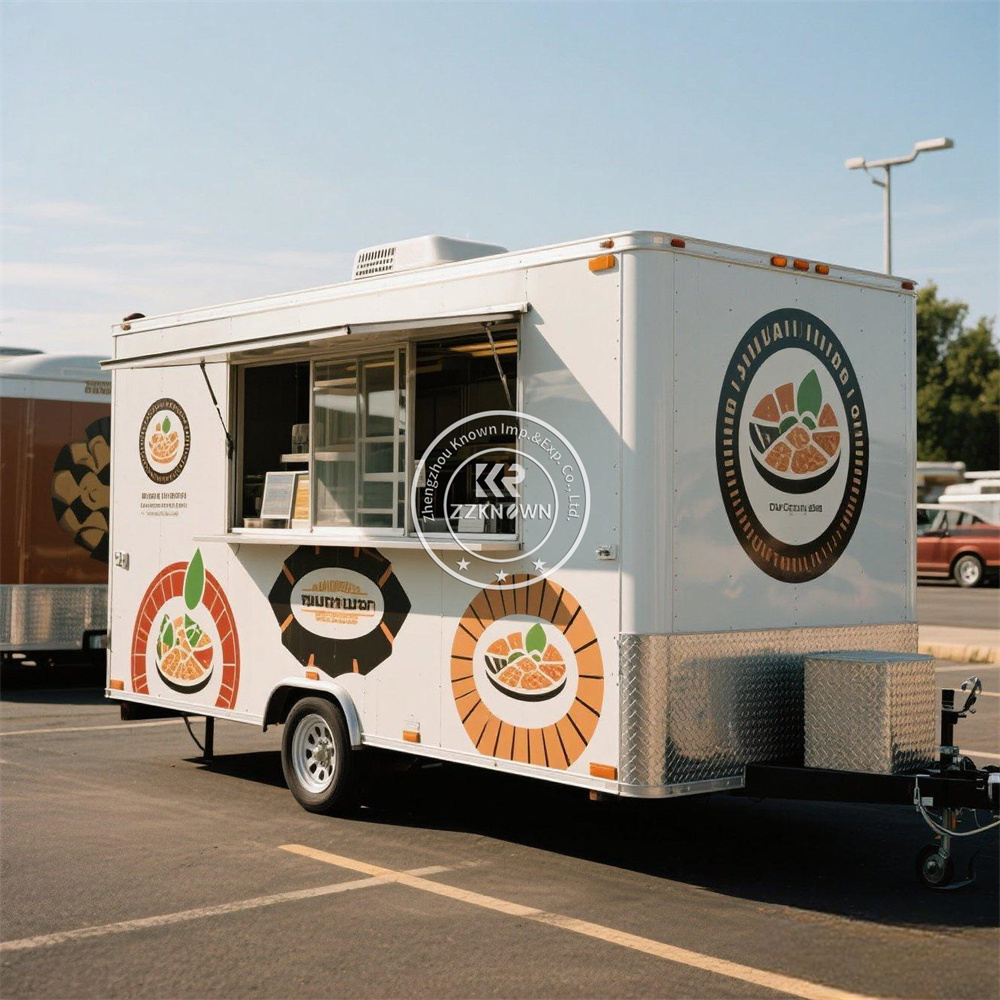 Hot Dog Vending Cart - Trailer Truk Makanan Seluler Konsesi Standar