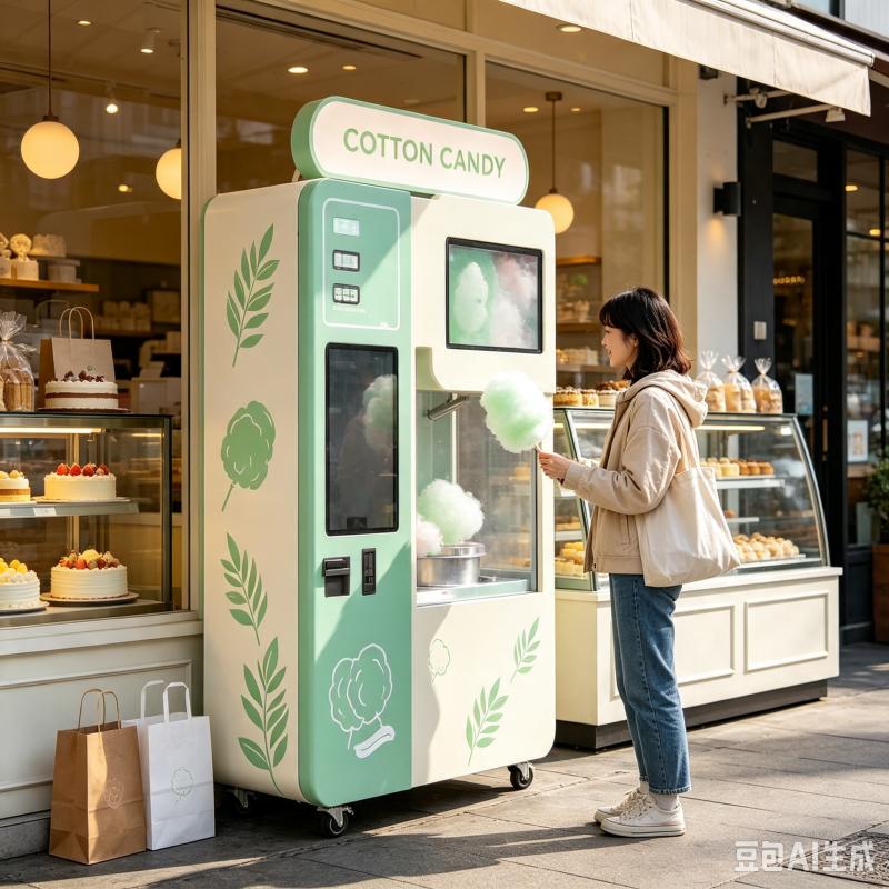Candy Floss Machine - Mesin Penjual Permen Kapas Otomatis yang
