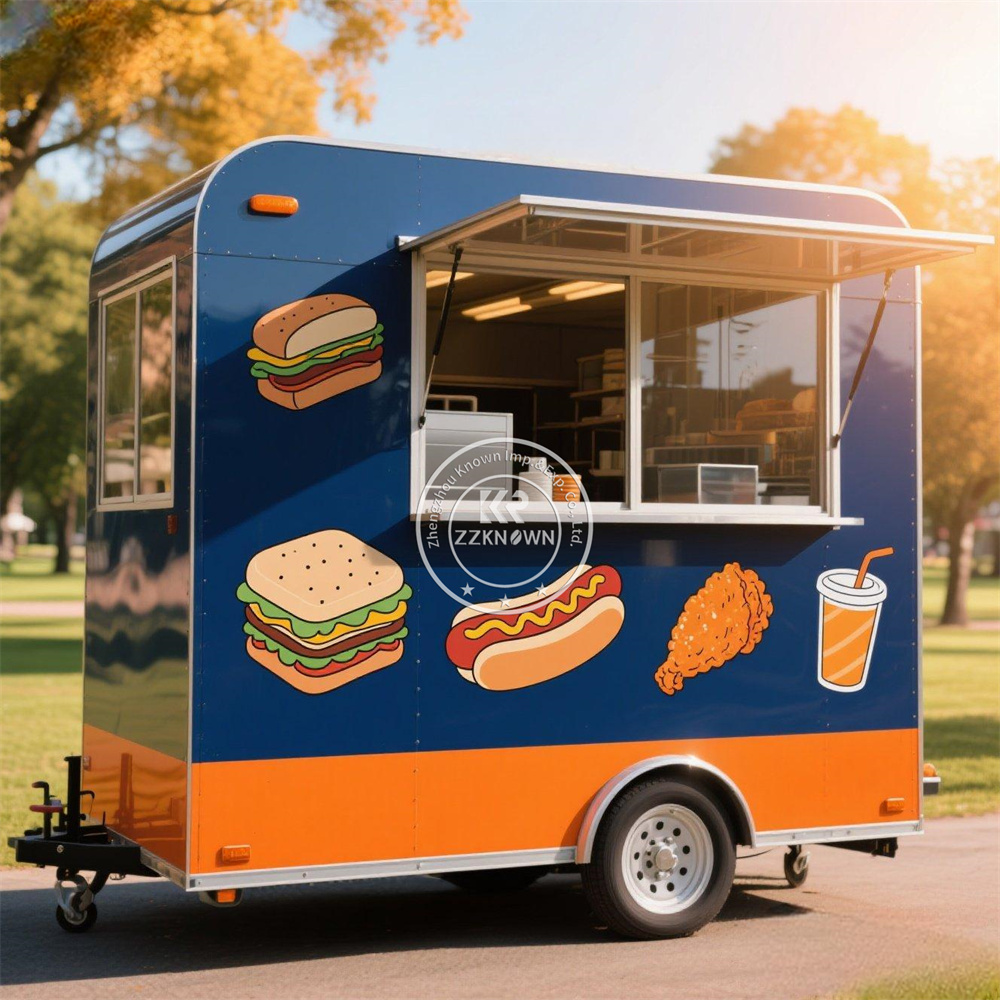 Hot Dog Vending Cart - Truk Makanan Cepat Saji Standar AS