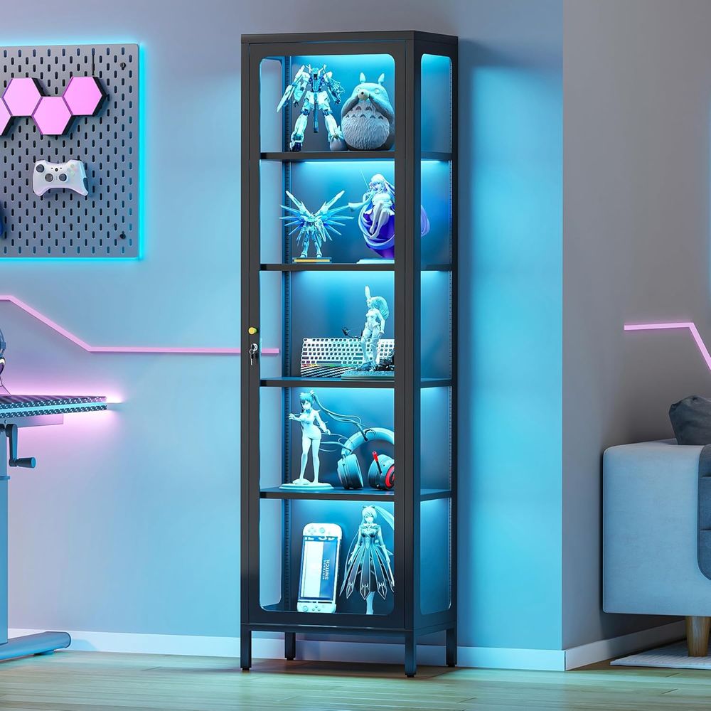 Glass Cabinet Display - Lemari Pajangan Kaca 69 dengan Kunci