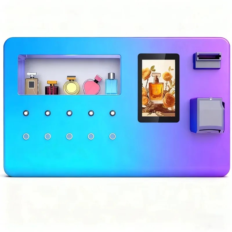 Mesin Penjual Parfum Mini Desk - Vending Machine Qr Code ulasan dan harga
