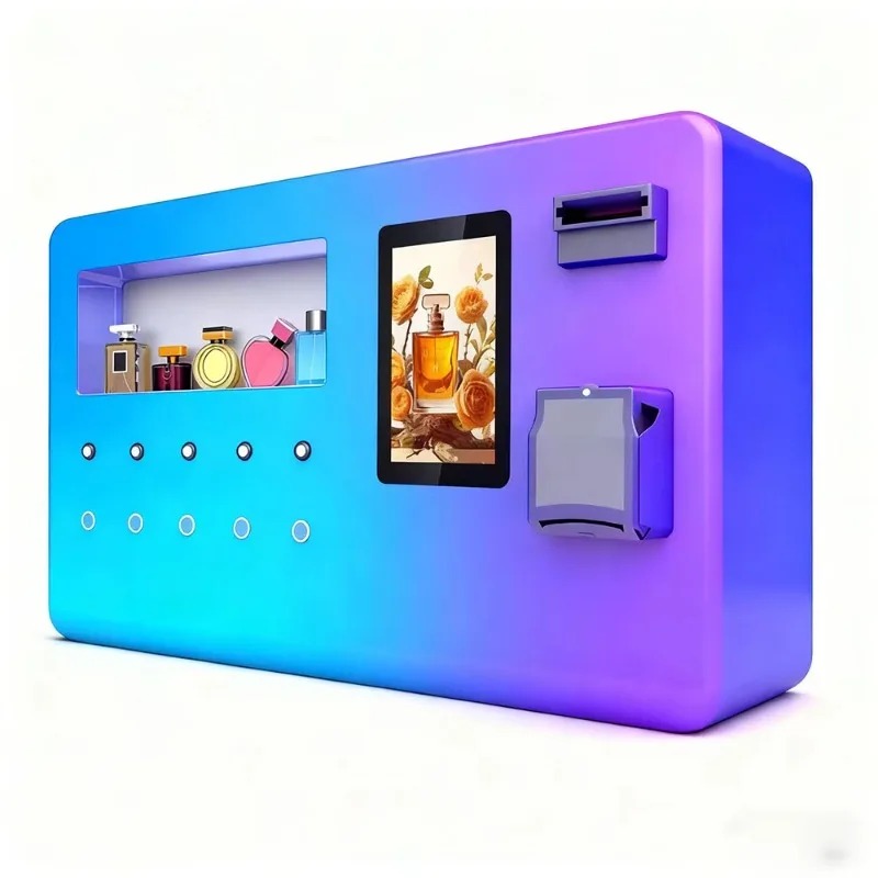 Mesin Penjual Parfum Mini Desk - Vending Machine Qr Code ulasan dan harga