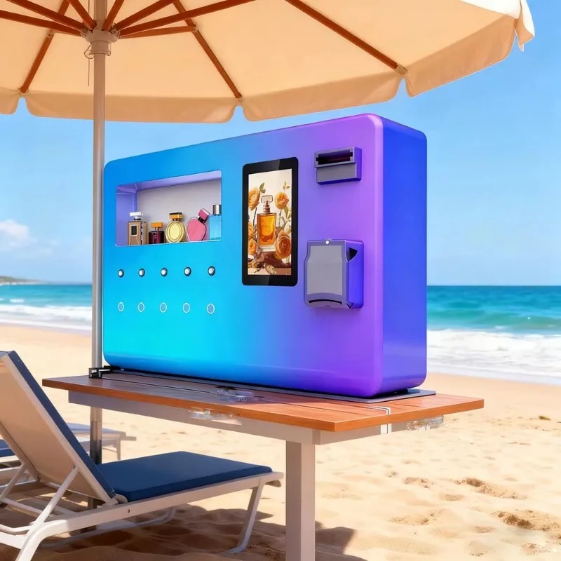 Mesin Penjual Parfum Mini Desk - Vending Machine Qr Code ulasan dan harga