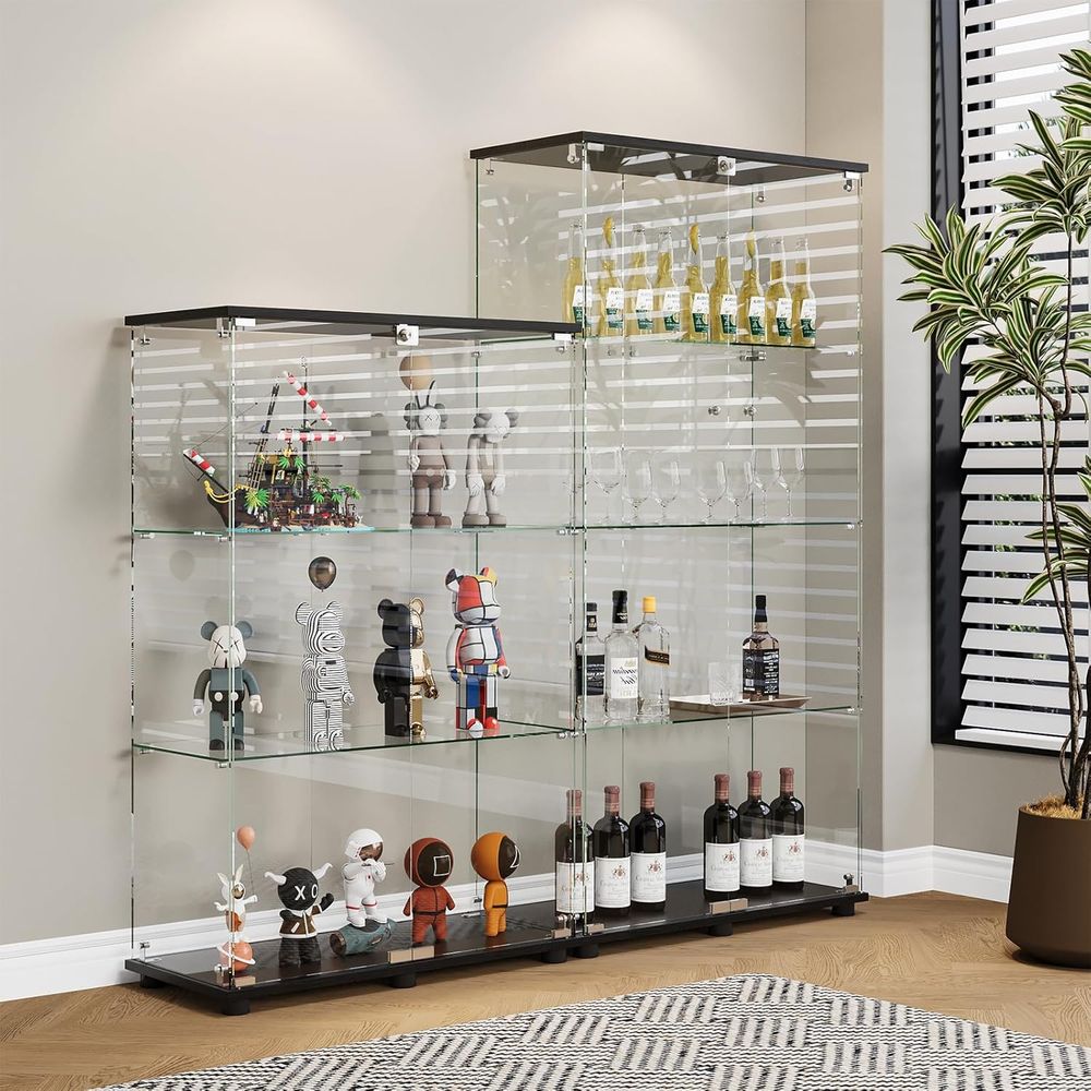 Lemari Pajangan Kaca dengan 4  - Glass Cabinet Display ulasan dan harga