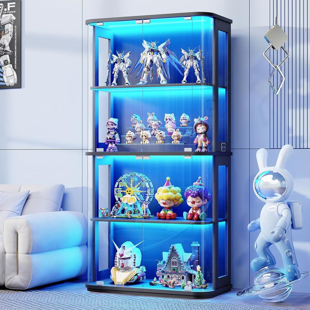 Lemari Pajangan Bulat dengan P - Glass Cabinet Display ulasan dan harga