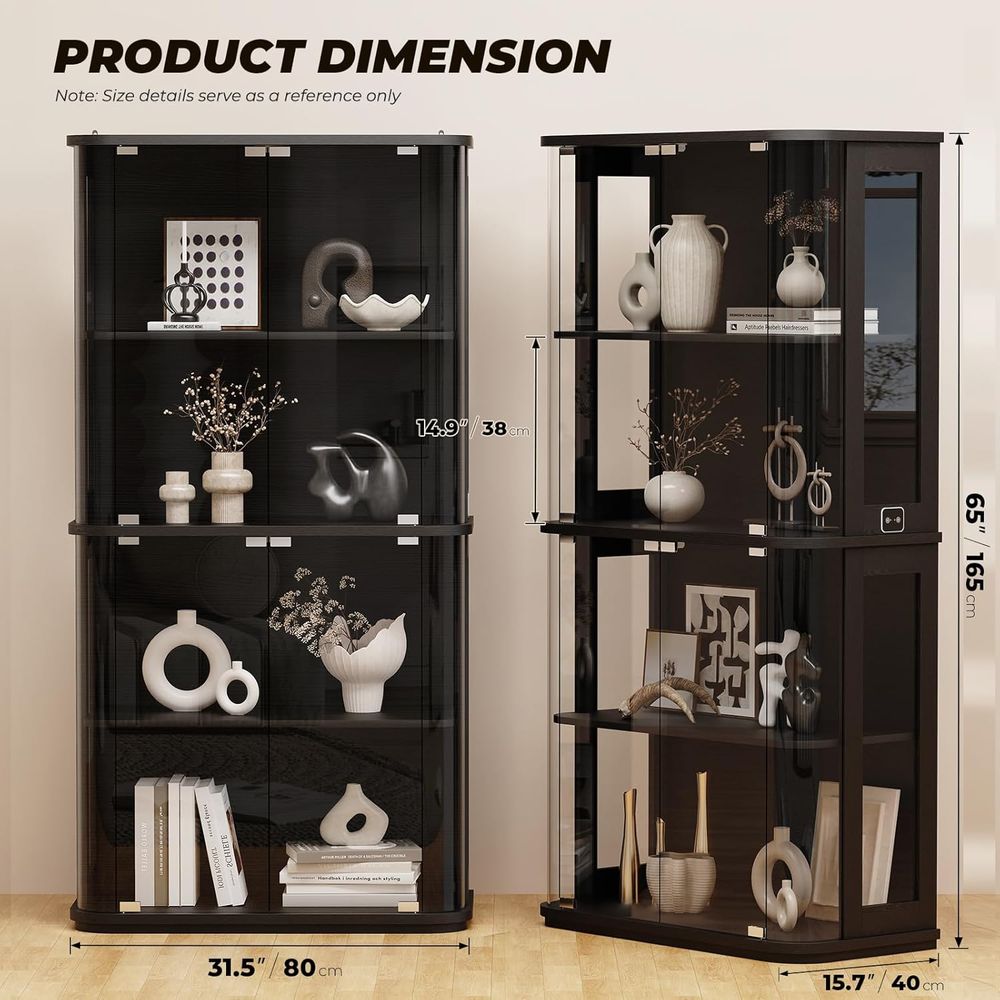 Lemari Pajangan Bulat dengan P - Glass Cabinet Display ulasan dan harga
