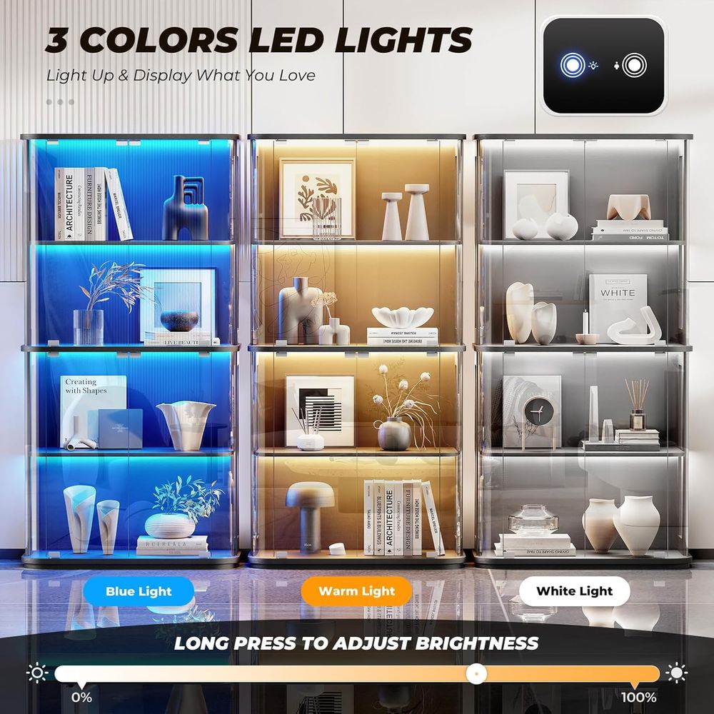 Lemari Pajangan Bulat dengan P - Glass Cabinet Display ulasan dan harga