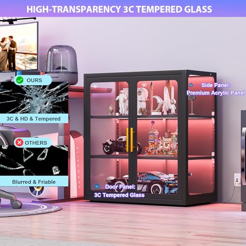 Lemari Pajangan dengan Pintu K - Glass Cabinet Display ulasan dan harga