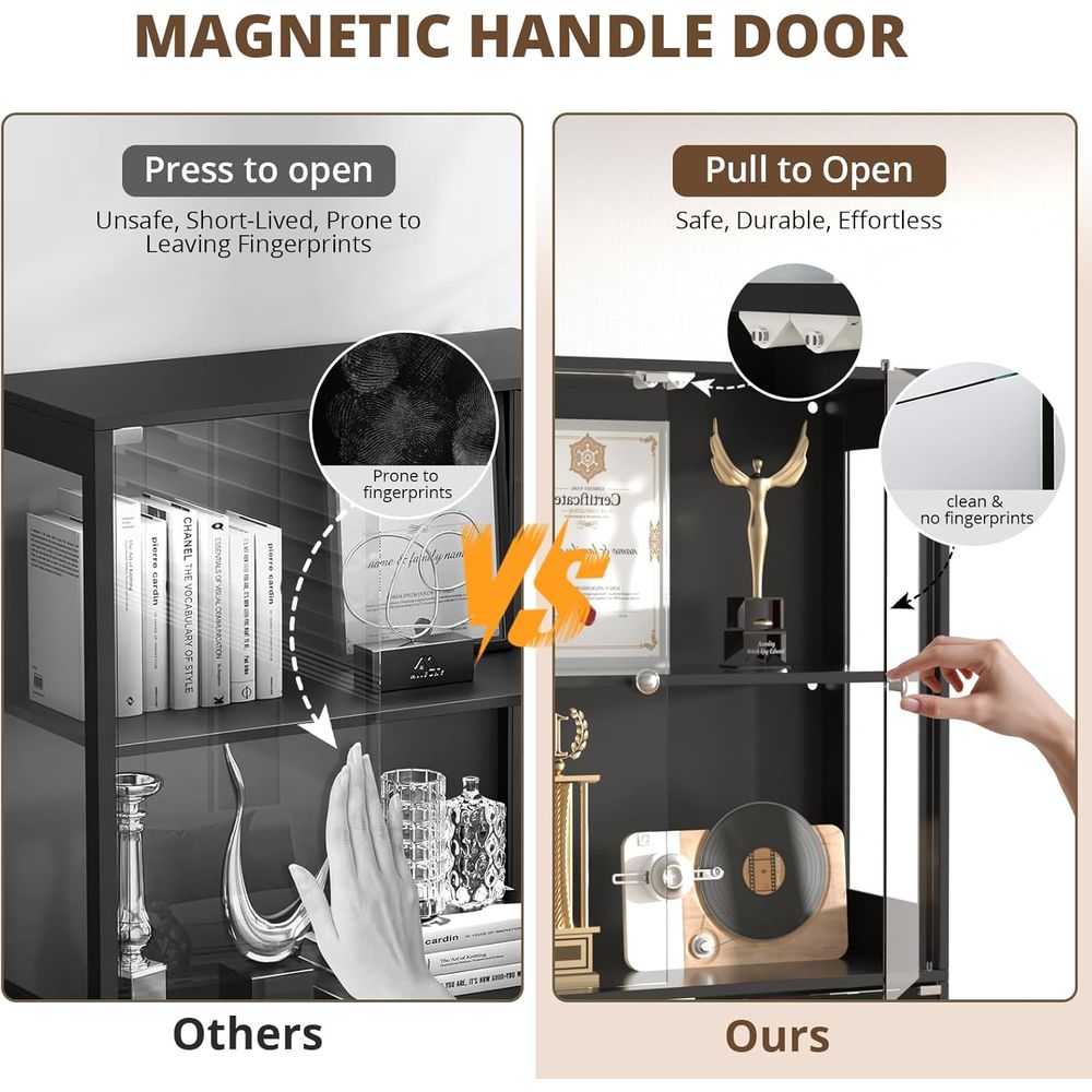 Lemari Pajangan Pintu Kaca 65, - Glass Cabinet Display ulasan dan harga