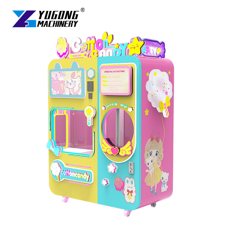 Mesin Pembuat Gula Kapas Otoma - Candy Vending Machine ulasan dan harga