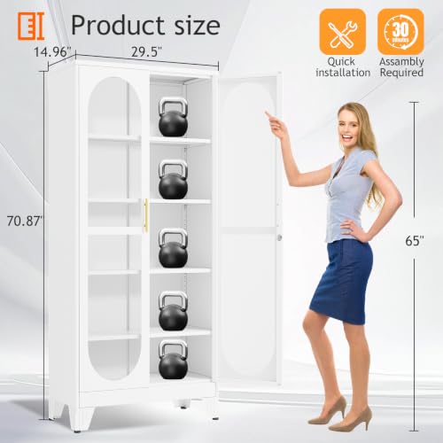 Lemari Pajangan Berpengunci Ti - Glass Cabinet Display ulasan dan harga
