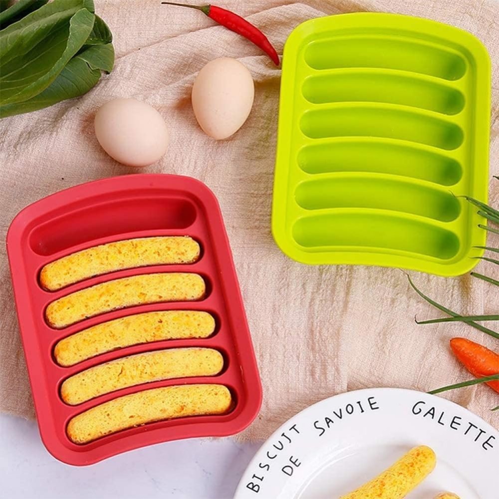 1 Buah Cetakan Sosis Silikon 6 - Hot Dog Vending Cart ulasan dan harga