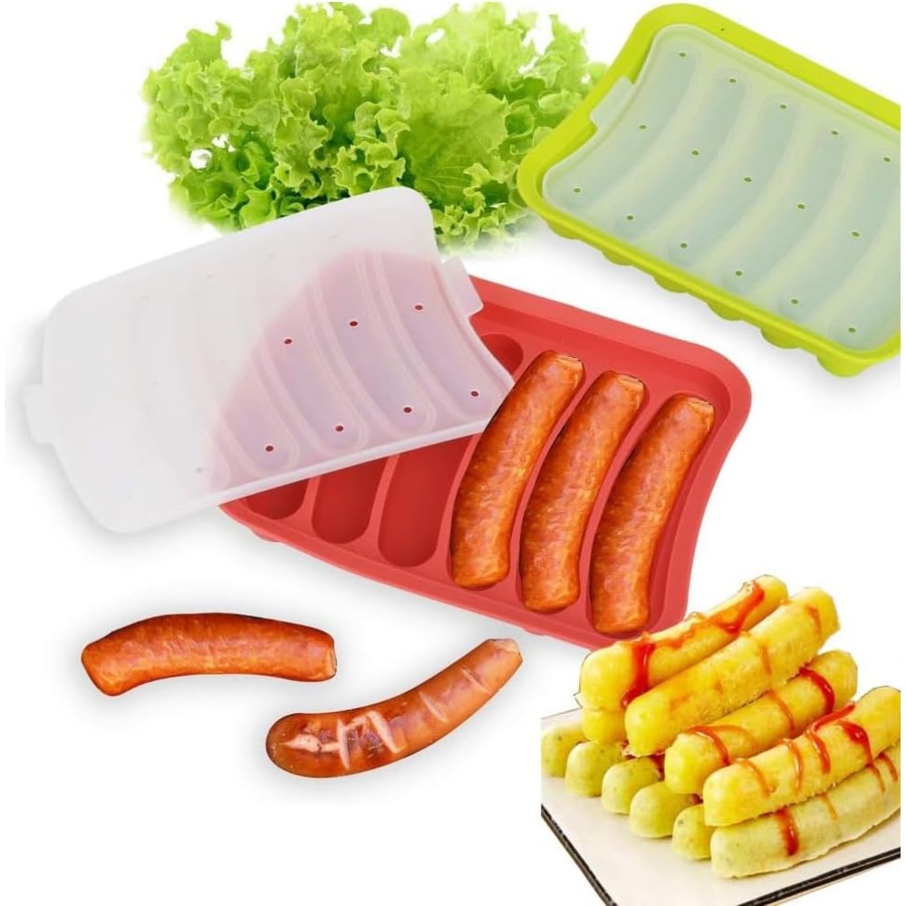 1 Buah Cetakan Sosis Silikon 6 - Hot Dog Vending Cart ulasan dan harga