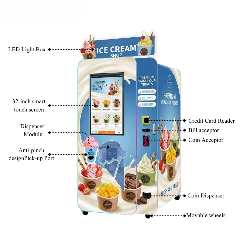 Mesin Penjual Es Krim Lembut O - Popcorn Vending Machine ulasan dan harga