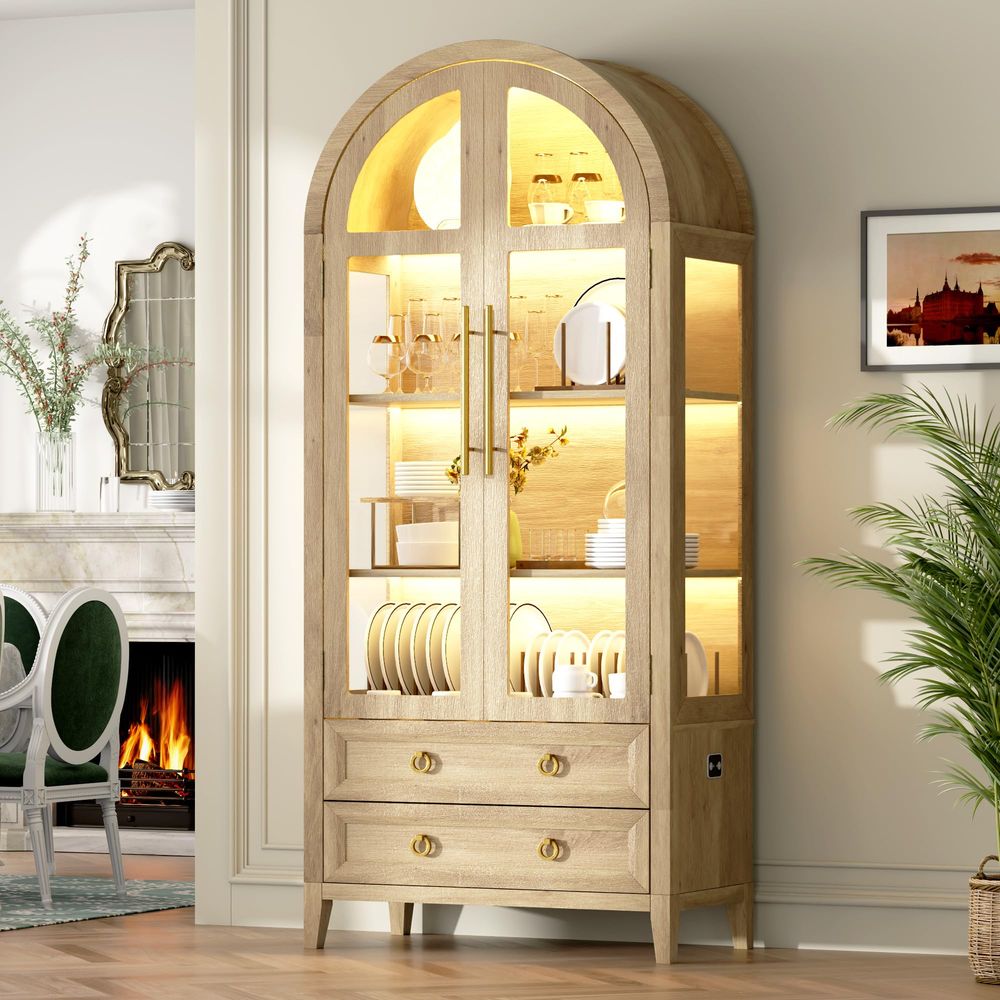 71 Lemari Pajangan Lengkung de - Glass Cabinet Display ulasan dan harga