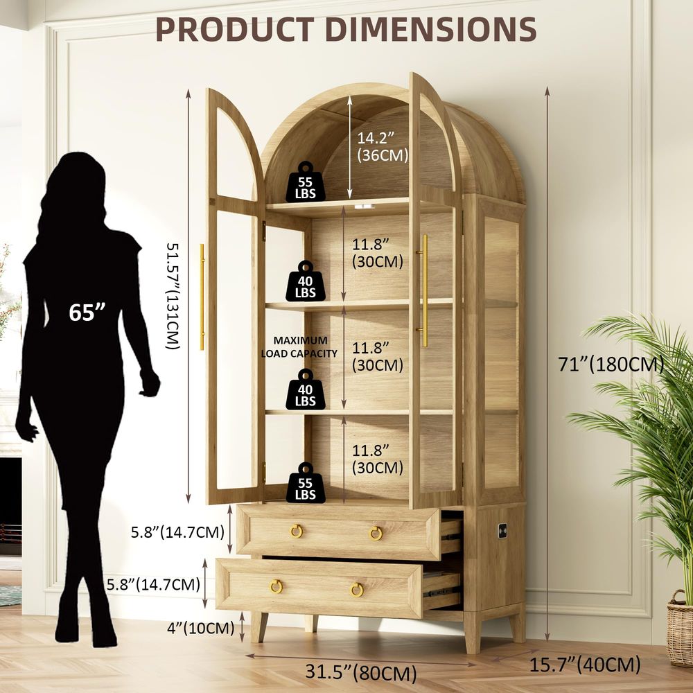 71 Lemari Pajangan Lengkung de - Glass Cabinet Display ulasan dan harga