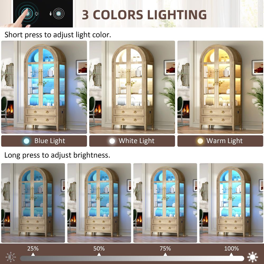 71 Lemari Pajangan Lengkung de - Glass Cabinet Display ulasan dan harga
