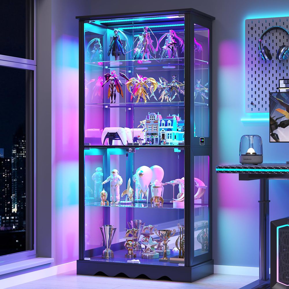 Lemari Pajangan dengan Pintu K - Glass Cabinet Display ulasan dan harga