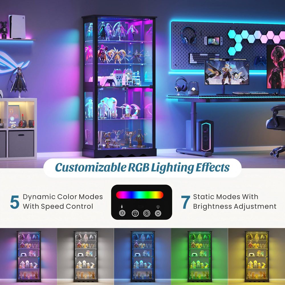Lemari Pajangan dengan Pintu K - Glass Cabinet Display ulasan dan harga