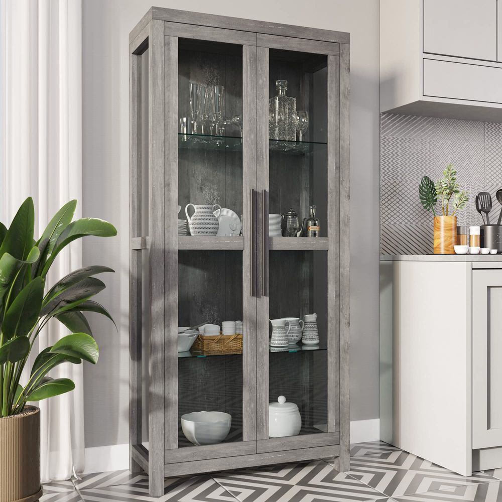 Lemari Pajangan Kaca, Lemari P - Glass Cabinet Display ulasan dan harga