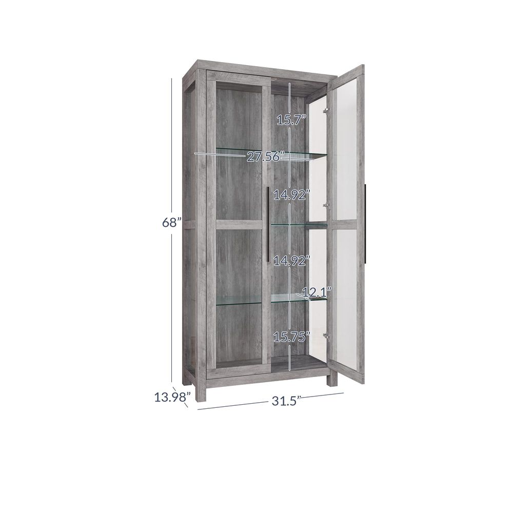 Lemari Pajangan Kaca, Lemari P - Glass Cabinet Display ulasan dan harga