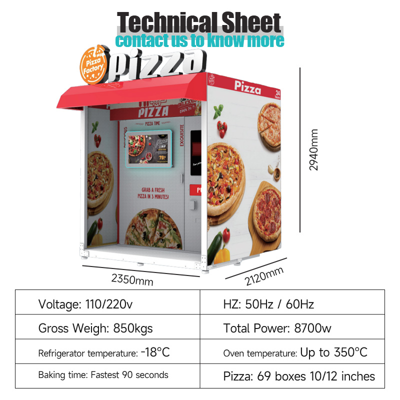 Mesin Penjual Pizza Panas Otom - Vending Machine Qr Code ulasan dan harga