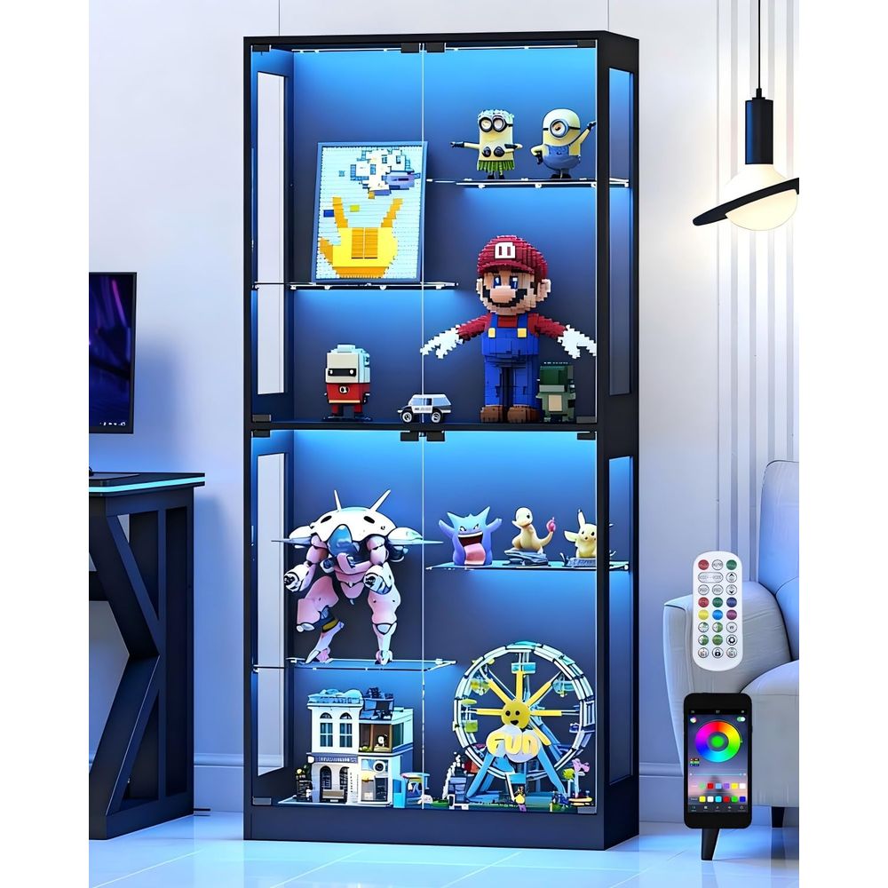 Lemari Pajangan dengan Pintu K - Glass Cabinet Display ulasan dan harga