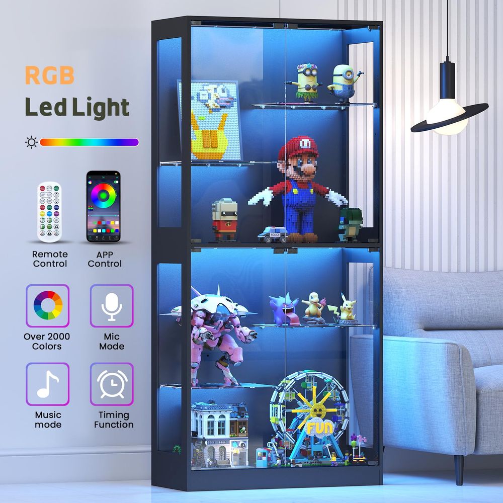 Lemari Pajangan dengan Pintu K - Glass Cabinet Display ulasan dan harga