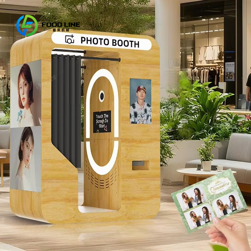 Mesin Foto Booth Portabel Kayu - Photo Booth Machine ulasan dan harga