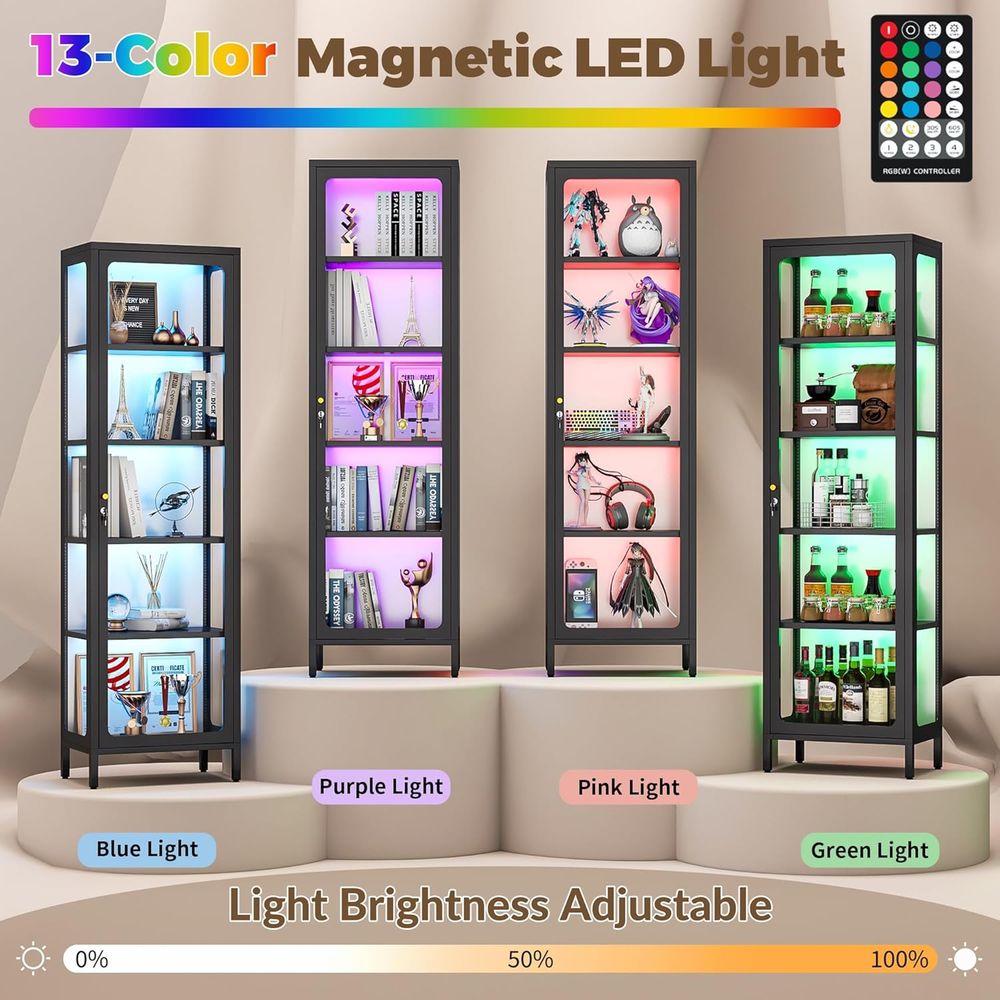 Lemari Pajangan Kaca 69 dengan - Glass Cabinet Display ulasan dan harga