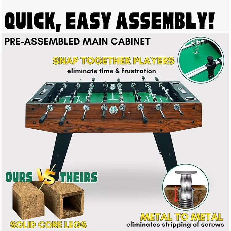 Meja Sepak Bola MDF Premium 56 - Foosball Table Commercial ulasan dan harga
