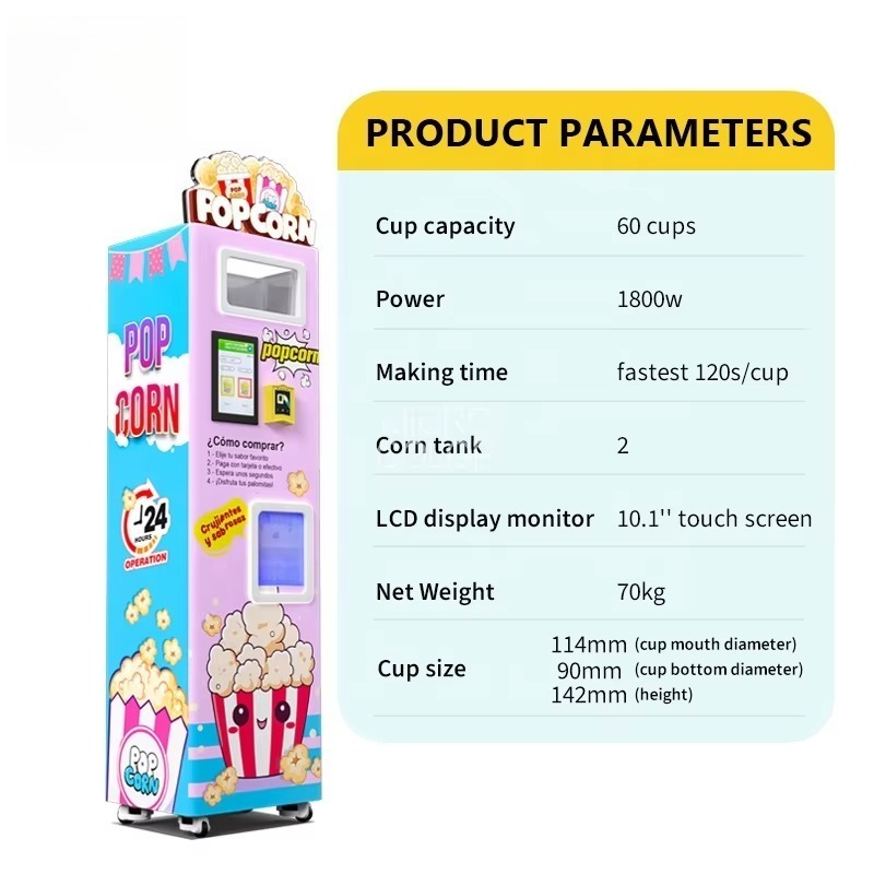 Mesin Pembuat Popcorn Otomatis - Popcorn Vending Machine ulasan dan harga