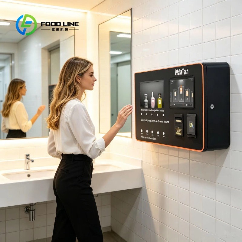 Mesin Penjual Parfum Otomatis  - Vending Machine Qr Code ulasan dan harga